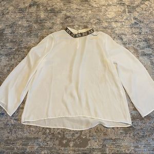 Zara white blouse